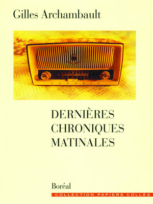 cover image of Dernières chroniques matinales